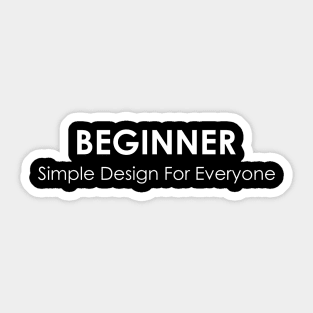 Beginner - 01 Sticker